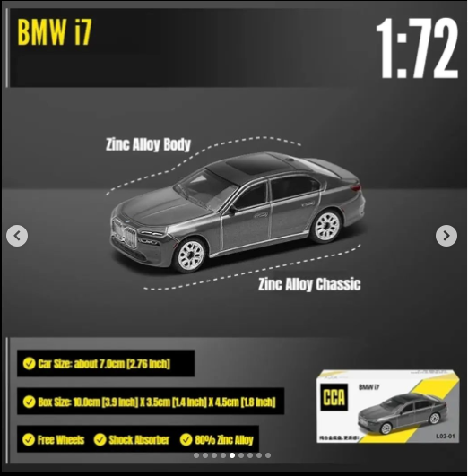New 3-inch MSZ CCA BMW i7, Lexus ES300h